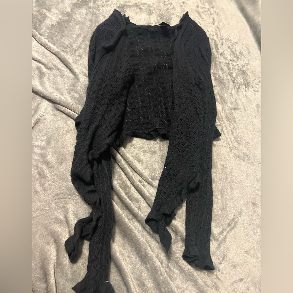 Express Cropped Knitted Cardigan